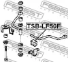 Превью - TSB-LF50F FEBEST Втулка, стабилизатор (фото 2)