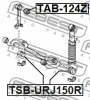 Превью - TSB-URJ150R FEBEST Втулка, стабилизатор (фото 2)