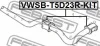 Превью - VWSB-T5D23R-KIT FEBEST Втулка, стабилизатор (фото 2)