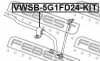 Превью - VWSB-5G1FD24-KIT FEBEST Ремкомплект, подшипник стабилизатора (фото 2)