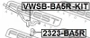 Превью - VWSB-BA5R-KIT FEBEST Ремкомплект, подшипник стабилизатора (фото 2)
