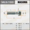 MLS-193 MASUMA Болт регулировки развала колёс