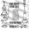 Превью - HSHB-RER FEBEST Защитный колпак / пыльник, амортизатор (фото 2)