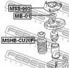 Превью - MSHB-CU20F FEBEST Защитный колпак / пыльник, амортизатор (фото 2)