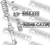 Превью - NSHB-CA33R FEBEST Защитный колпак / пыльник, амортизатор (фото 2)