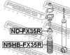 Превью - NSHB-FX35R FEBEST Защитный колпак / пыльник, амортизатор (фото 2)