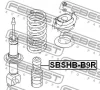 Превью - SBSHB-B9R FEBEST Защитный колпак / пыльник, амортизатор (фото 2)