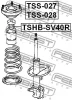 Превью - TSHB-SV40R FEBEST Защитный колпак / пыльник, амортизатор (фото 2)