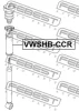 Превью - VWSHB-CCR FEBEST Защитный колпак / пыльник, амортизатор (фото 2)