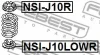Превью - NSI-J10LOWR FEBEST Тарелка пружины (фото 2)