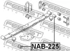 Превью - NAB-225 FEBEST Втулка, листовая рессора (фото 2)
