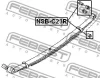 Превью - NSB-C23R FEBEST Втулка, листовая рессора (фото 2)