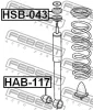 Превью - HAB-117 FEBEST Втулка, амортизатор (фото 2)