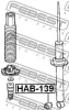 Превью - HAB-139 FEBEST Втулка, амортизатор (фото 2)