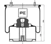 084.052-72A PE AUTOMOTIVE Кожух пневматической рессоры