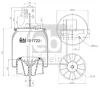 101722 FEBI Кожух пневматической рессоры
