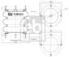 109043 FEBI Кожух пневматической рессоры