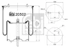 20502 FEBI Кожух пневматической рессоры