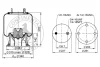 4156 N P14 CONTITECH AIR SPRING Кожух пневматической рессоры