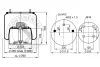 725 N P03 CONTITECH AIR SPRING Кожух пневматической рессоры