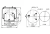 887 M K1 CONTITECH AIR SPRING Кожух пневматической рессоры