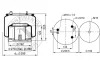 887 M K2 CONTITECH AIR SPRING Кожух пневматической рессоры