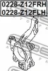 Превью - 0228-Z12FLH FEBEST Поворотный кулак, подвеска колеса (фото 2)