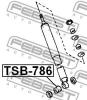Превью - TSB-786 FEBEST Дистанционная труба, амортизатор (фото 2)