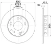 8DD 355 100-741 BEHR/HELLA/PAGID Тормозной диск