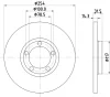 8DD 355 101-401 BEHR/HELLA/PAGID Тормозной диск