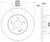 8DD 355 102-952 BEHR/HELLA/PAGID Тормозной диск