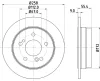 8DD 355 102-991 BEHR/HELLA/PAGID Тормозной диск