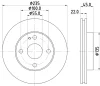 8DD 355 104-151 BEHR/HELLA/PAGID Тормозной диск