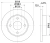 8DD 355 104-631 BEHR/HELLA/PAGID Тормозной диск