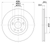 8DD 355 105-491 BEHR/HELLA/PAGID Тормозной диск