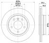 8DD 355 106-571 BEHR/HELLA/PAGID Тормозной диск