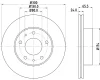 8DD 355 109-021 BEHR/HELLA/PAGID Тормозной диск