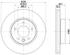 8DD 355 109-741 BEHR/HELLA/PAGID Тормозной диск