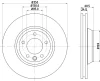 8DD 355 109-761 BEHR/HELLA/PAGID Тормозной диск