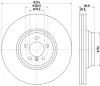 8DD 355 110-001 BEHR/HELLA/PAGID Тормозной диск