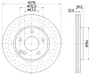 8DD 355 110-211 BEHR/HELLA/PAGID Тормозной диск