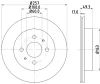 8DD 355 110-971 BEHR/HELLA/PAGID Тормозной диск