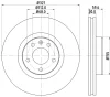 8DD 355 111-141 BEHR/HELLA/PAGID Тормозной диск