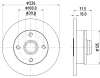 8DD 355 113-462 BEHR/HELLA/PAGID Тормозной диск
