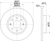 8DD 355 114-351 BEHR/HELLA/PAGID Тормозной диск