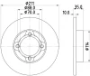 8DD 355 114-851 BEHR/HELLA/PAGID Тормозной диск