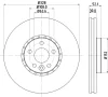 8DD 355 116-181 BEHR/HELLA/PAGID Тормозной диск