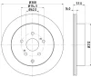 8DD 355 116-781 BEHR/HELLA/PAGID Тормозной диск