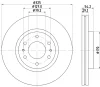 8DD 355 117-021 BEHR/HELLA/PAGID Тормозной диск
