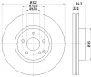 8DD 355 118-931 BEHR/HELLA/PAGID Тормозной диск